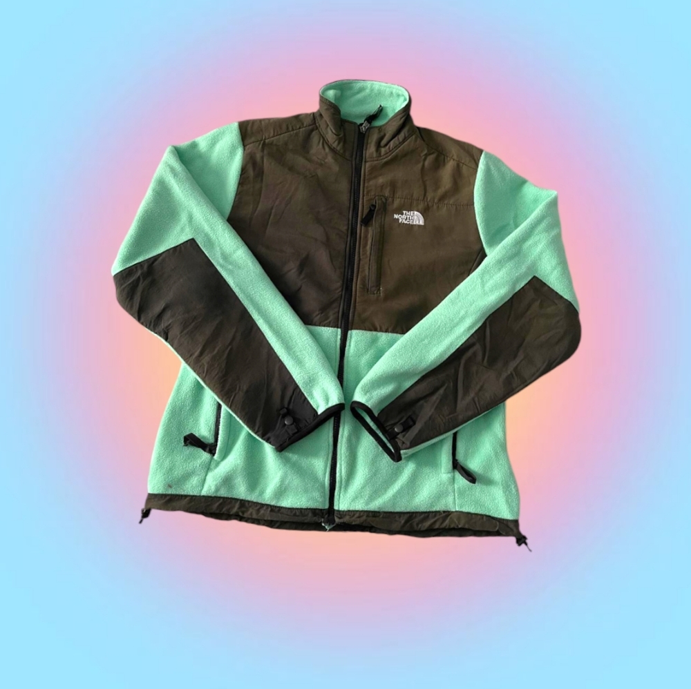 North face Denali teal jacket